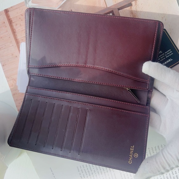 Chanel caviar long wallet black gold - Picture 4 of 4